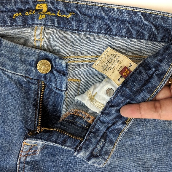7 For All Mankind A-Pocket Bootcut Jeans 26 - Picture 8 of 8